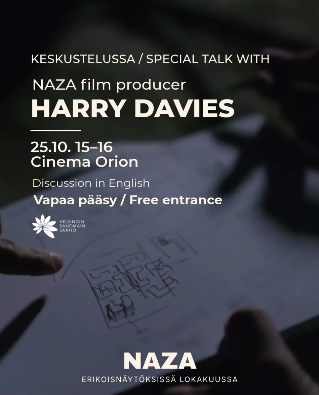 KESKUSTELUSSA: NAZA-ELOKUVAN TUOTTAJA HARRY DAVIES