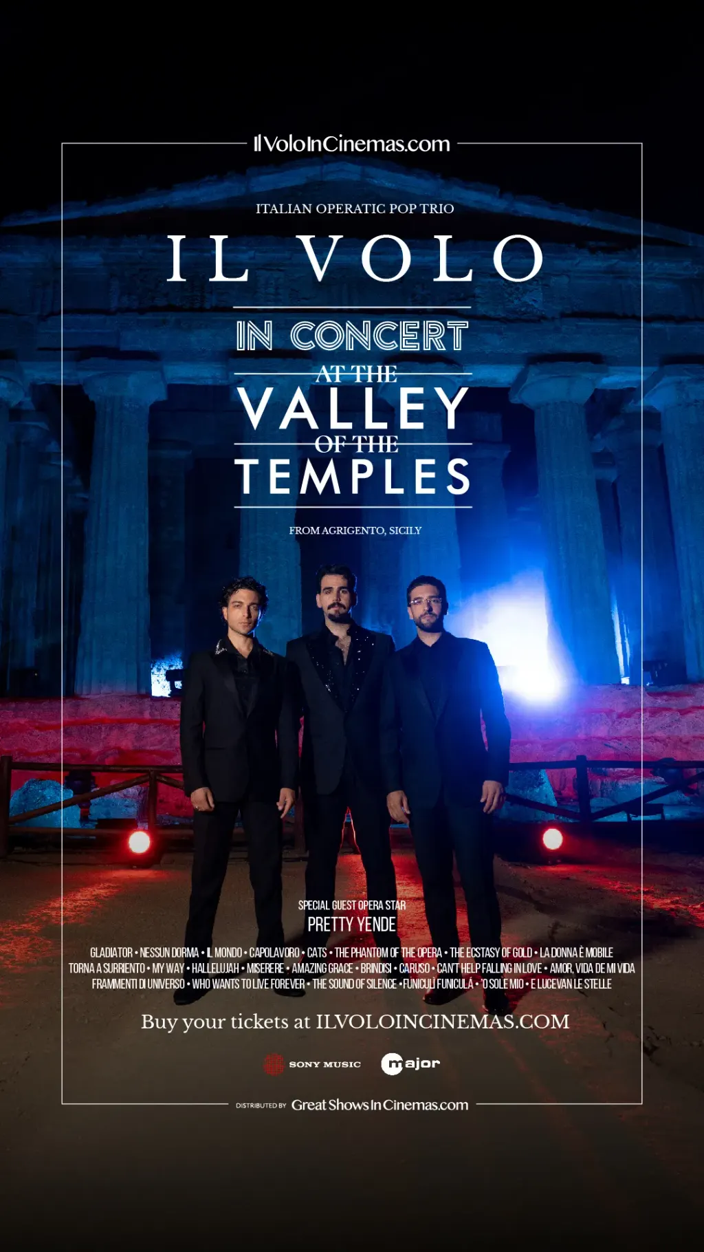 Il Volo at the Valley of the Temples