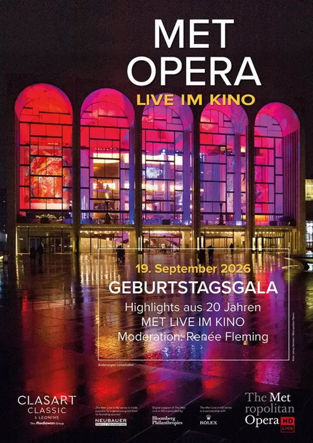 MET Opera: Twenty Years of the Met in Cinemas